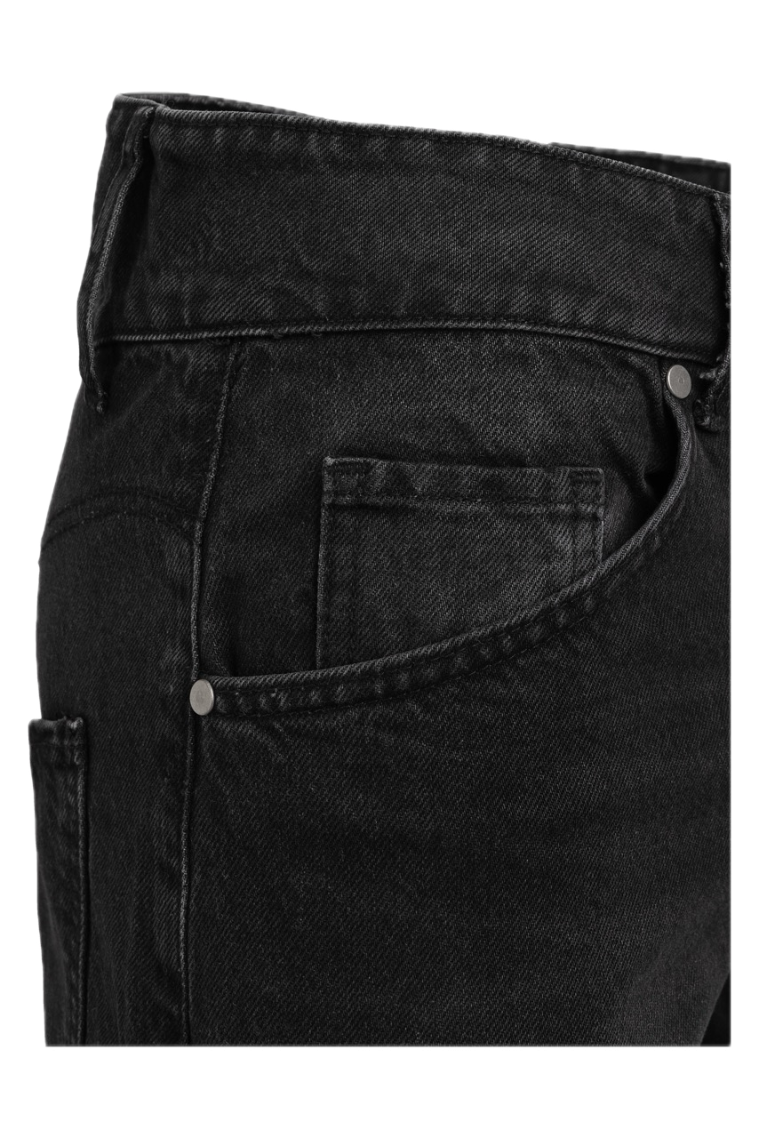 ASYMMETRICAL HANDCRAFTED CRAZY POCKET DENIM